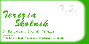 terezia skolnik business card